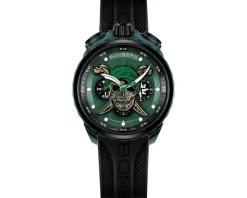 Clearance Bomberg Pirate Skull Green