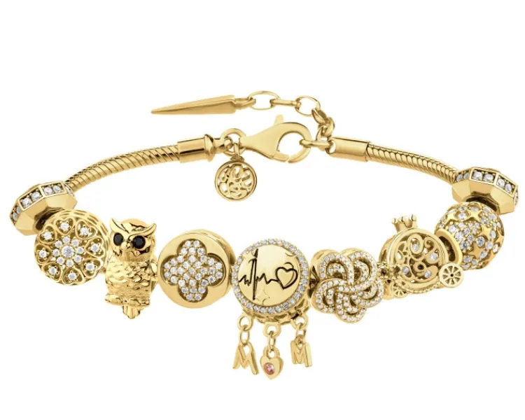 Apart Bransoleta beads zestaw - mama, serce, sowa, karoca, linia życia, gwiazdki< Wszystkie