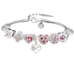 Hot Apart Bransoletka beads - zestaw - kwiaty, serce, koliber, nieskończoność