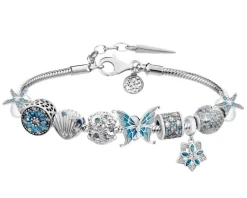 Online Apart Bransoletka beads - zestaw - motyl, muszle, rozgwiazdy, kwiaty, wakacje