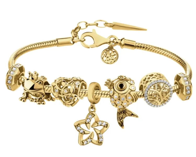 Apart Bransoletka beads - zestaw - serce, drzewko, złota rybka, żaba, kwiat< Wszystkie