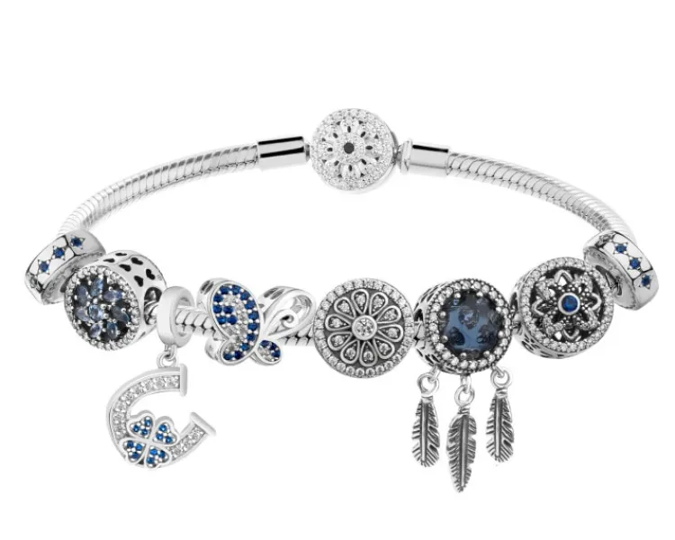 Apart Bransoletka beads - zestaw - motyl, koniczyna, podkowa, łapacz snów, kwiaty< Beads