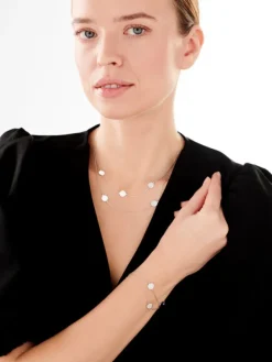 New Apart Bransoletka srebrna - koła