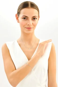 Apart Bransoletka srebrna - koniczyny, serce< Wszystkie