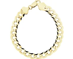 Hot Apart Bransoletka srebrna pozłacana - pancerka