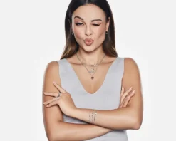 Apart Bransoletka srebrna z cyrkoniami - serca< Wszystkie
