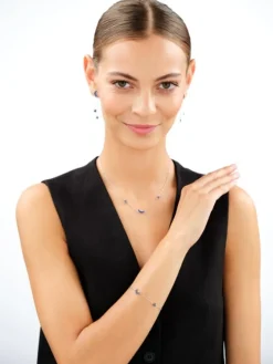 New Apart Bransoletka srebrna z cyrkoniami - Księżyc, gwiazdy