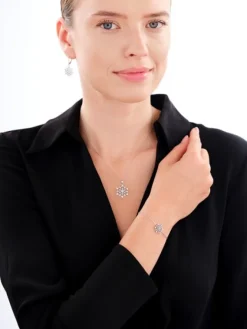Online Apart Bransoletka srebrna z cyrkoniami