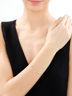 Apart Bransoletka srebrna z cyrkoniami - krzyże< Wszystkie