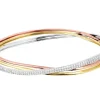 Apart Bransoletka z  białego, żółtego i różowego złota z brylantami - 0,72 ct - próba 585< Wszystkie