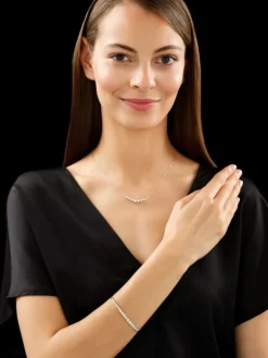 Apart Bransoletka z białego złota z brylantami - 0,95 ct - próba 585< Bransoletki Z Diamentami