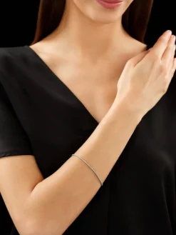 Apart Bransoletka z białego złota z diamentami - 18 cm - 0,25 ct - próba 750< Wszystkie