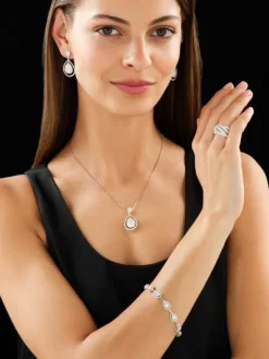 Apart Bransoletka z białego złota z diamentami - 18 cm - 3,09 ct - próba 585< Bransoletki Z Diamentami
