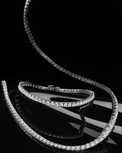 Sale Apart Bransoletka z białego złota z brylantami - 18 cm - 2,30 ct - próba 750