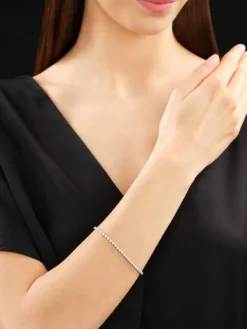 Apart Bransoletka z białego złota z brylantami - 19 cm - 0,76 ct - próba 585< Wszystkie