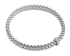 Fope Bransoletka z białego złota z brylantami - 0,10 ct - próba 750< Wszystkie
