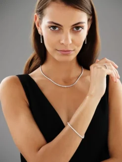 Apart Bransoletka z białego złota z brylantami - 18 cm - 2,46 ct - próba 750< Bransoletki Z Diamentami