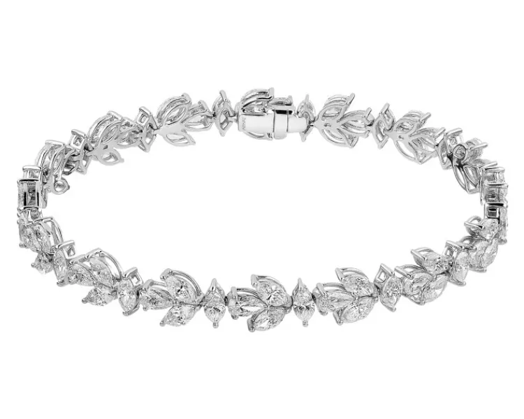 Sale Apart Bransoletka z białego złota z diamentami - 18 cm - 8,85 ct - próba 750