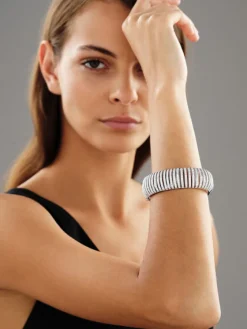 Online Apart Bransoletka z białego złota z brylantami - 7,48 ct - próba 585