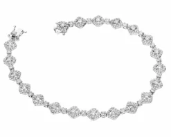 Apart Bransoletka z białego złota z brylantami - 18 cm - 3,00 ct - próba 585