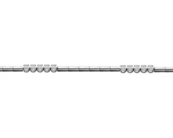 Apart Bransoletka z białego złota z brylantami - 18 cm - - 0,15 ct - próba 585