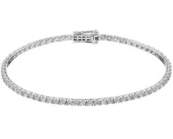 Clearance Apart Bransoletka z białego złota z brylantami - 18 cm - 2,00 ct - próba 750