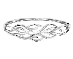 Discount Apart Bransoletka z białego złota z brylantami - 0,21 ct - próba 585