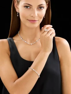 Apart Bransoletka z białego złota z brylantami - 18 cm - 2,56 ct - próba 750< Wszystkie