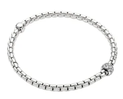 Fope Bransoletka z białego złota z brylantami - 0,19 ct - próba 750< Wszystkie