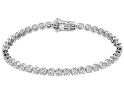Hot Apart Bransoletka z białego złota z brylantami - 18 cm - 5,00 ct - próba 750