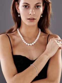 Apart Bransoletka z białego złota z brylantami - 18 cm - 2,10 ct - próba 585