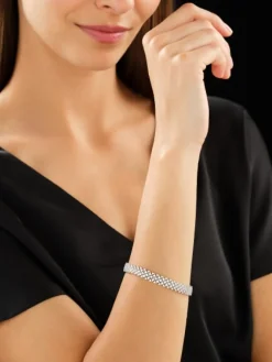 Apart Bransoletka z białego złota z brylantami - 18 cm - 7,00 ct - próba 585< Wszystkie