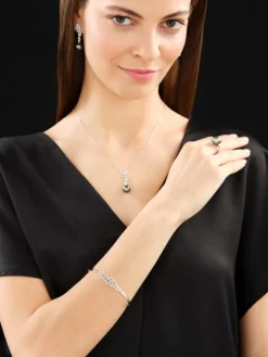 Apart Bransoletka z białego złota z brylantami - 1,15 ct - próba 585< Bransoletki Z Diamentami