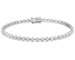Apart Bransoletka z białego złota z brylantami laboratoryjnymi - 19 cm - 3,00 ct - próba 750< Bransoletki Z Diamentami