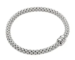 Fope Bransoletka z białego złota z brylantami - 0,10 ct - próba 750< Bransoletki Z Diamentami