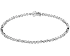 Apart Bransoletka z białego złota z brylantami - 18 cm - 1,00 ct - próba 750< Bransoletki Z Diamentami