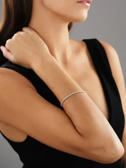 Apart Bransoletka z białego złota z brylantami - 18 cm - 1,00 ct - próba 750< Bransoletki Z Diamentami