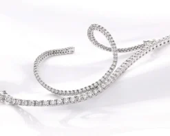 New Apart Bransoletka z białego złota z brylantami - 18 cm - 3,55 ct - próba 585