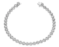 New Apart Bransoletka z białego złota z brylantami - 18 cm - 1,00 ct - próba 585