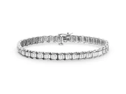 Apart Bransoletka z białego złota z diamentami - 18 cm - 0,72 ct - próba 750< Wszystkie