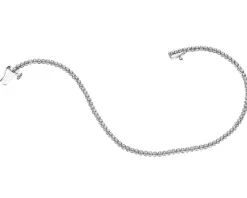 Discount Apart Bransoletka z białego złota z diamentami – 19 cm - 0,50 ct - próba 585