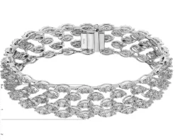 Apart Bransoletka z białego złota z brylantami - 18 cm - 6,74 ct - próba 750< Bransoletki Z Diamentami