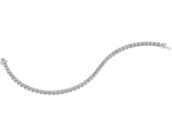 Outlet Apart Bransoletka z białego złota z brylantami - 18 cm - 3,75 ct - próba 585