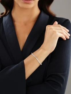 Apart Bransoletka z białego złota z brylantami -  18 cm - 3,00 ct - próba 585< Bransoletki Z Diamentami