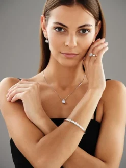 Apart Bransoletka z białego złota z brylantami - 1,34 ct - próba 585