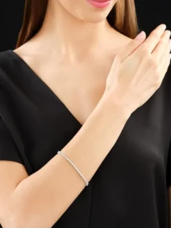 New Apart Bransoletka z białego złota z brylantami - 18 cm - 2,00 ct - próba 585