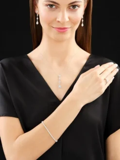 New Apart Bransoletka z białego złota z brylantami - 18 cm - 2,00 ct - próba 585