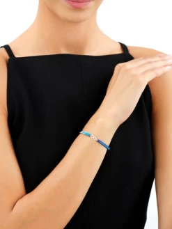 New Apart Bransoletka z elementami srebra i cyrkoniami z efektem Tie Dye - nieskończoność