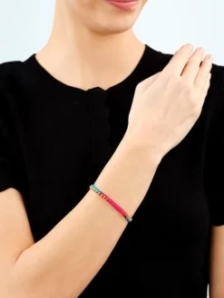 Apart Bransoletka z elementami srebra z efektem Tie Dye< Wszystkie