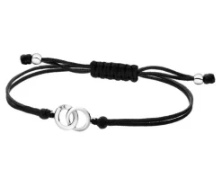 Hot Apart Bransoletka z elementami białego złota i diamentem - 0,004 ct - próba 585